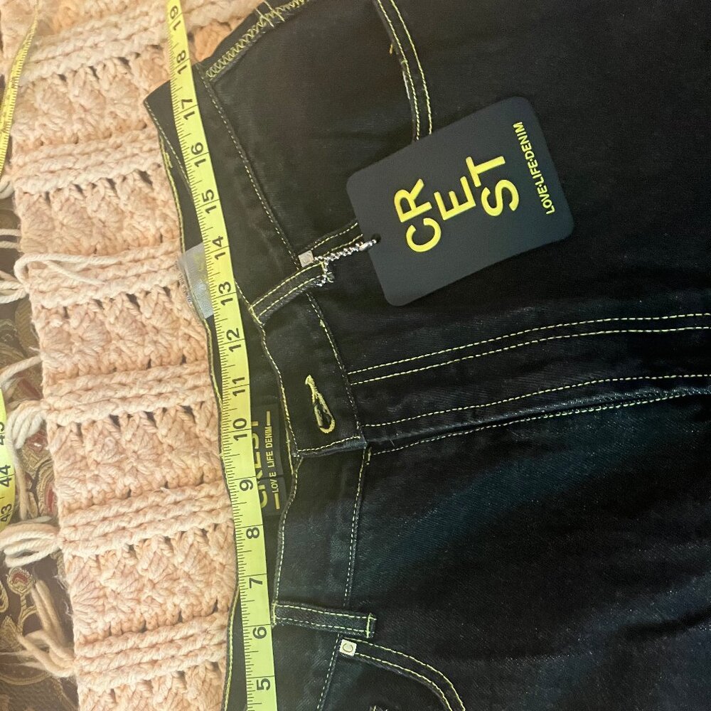Black Crest jean shorts size 17 size 18 - Picture 5 of 7